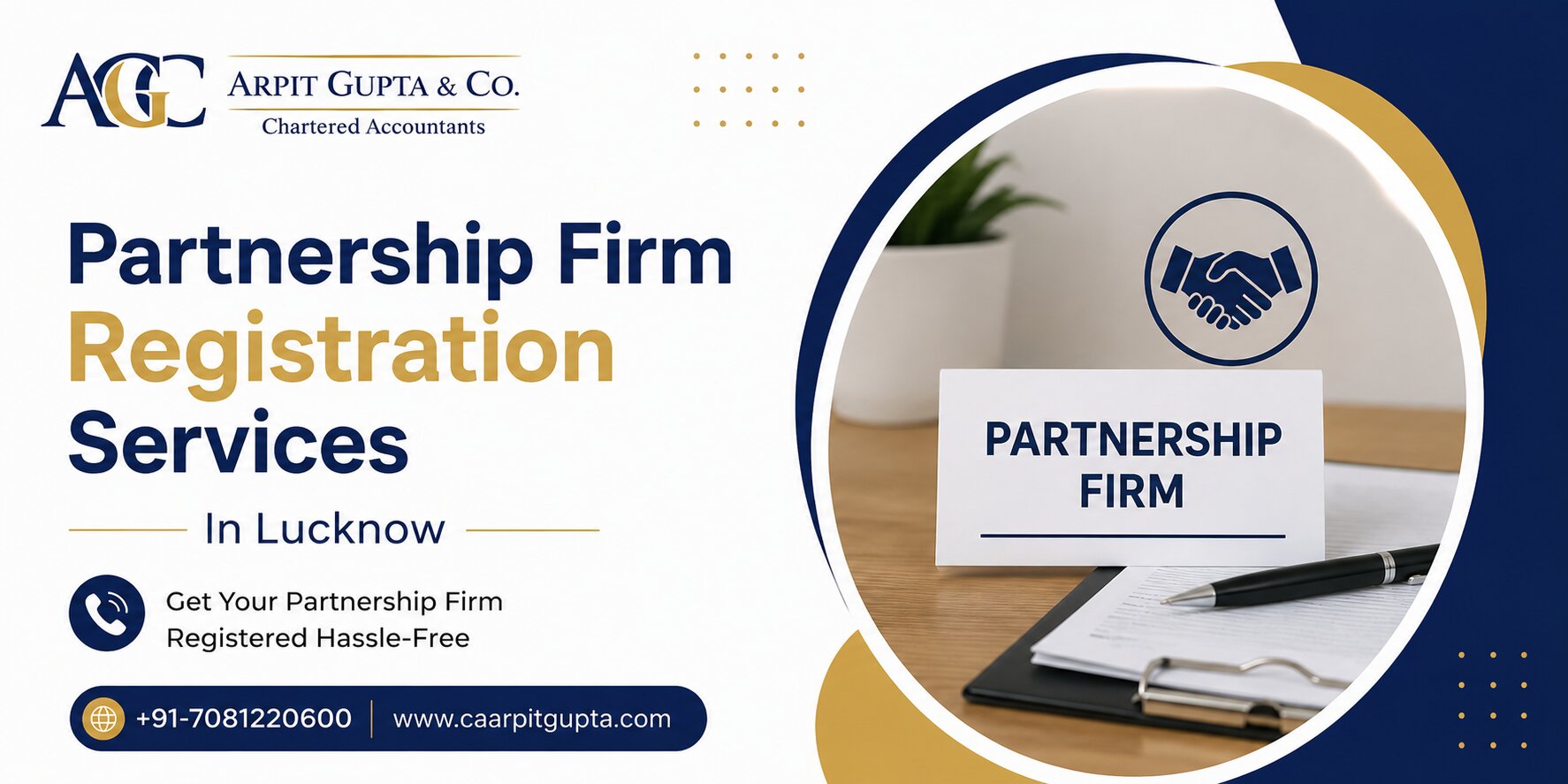 Partnership Firm Registration Services In Lucknow | CA Arpit Gupta & Co.