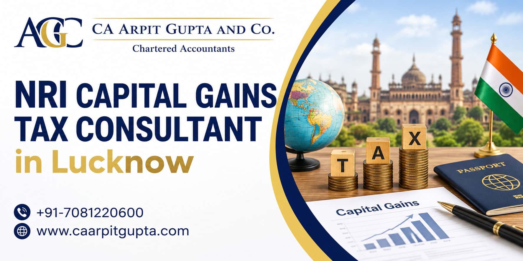 NRI Capital Gains Tax Consultant in Lucknow | NRI Tax and Compliance Assists