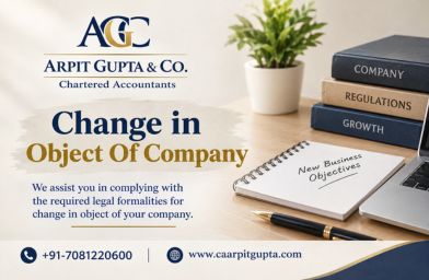 Change in Object Of Company